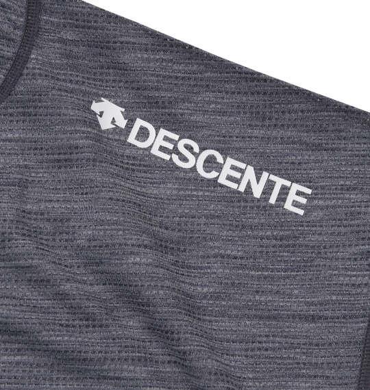 大きいサイズ メンズ DESCENTE ブリーズプラス 半袖 Tシャツ ブラック杢 1278-0211-2 3L 4L 5L 6L