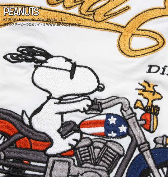 大きいサイズ メンズ FLAGSTAFF × PEANUTS スヌーピーコラボ 半袖 Tシャツ ホワイト 1278-0257-1 3L 4L 5L 6L