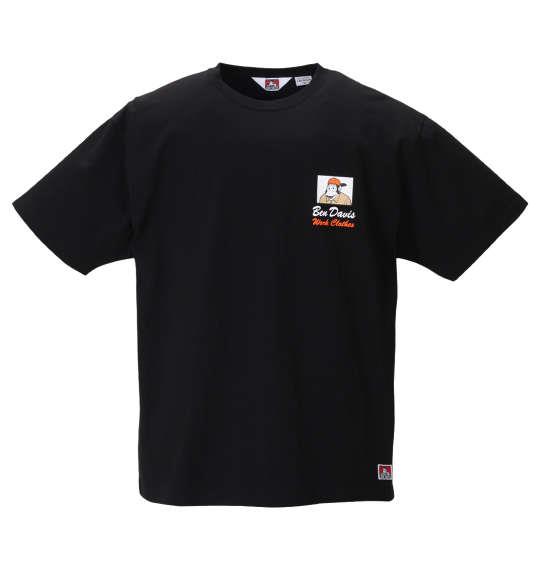 大きいサイズ メンズ BEN DAVIS ゴリラ プリント 半袖 Tシャツ ブラック 1278-0571-2 3L 4L 5L 6L