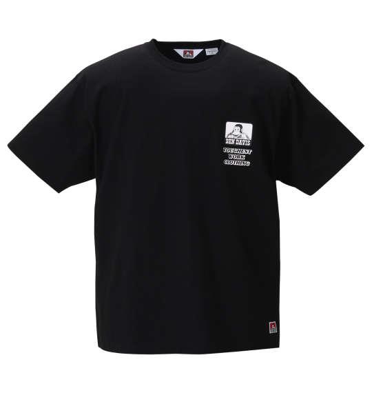 大きいサイズ メンズ BEN DAVIS アイコン プリント 半袖 Tシャツ ブラック 1278-0572-2 3L 4L 5L 6L