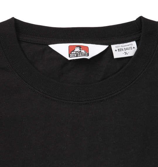 大きいサイズ メンズ BEN DAVIS アイコン プリント 半袖 Tシャツ ブラック 1278-0572-2 3L 4L 5L 6L