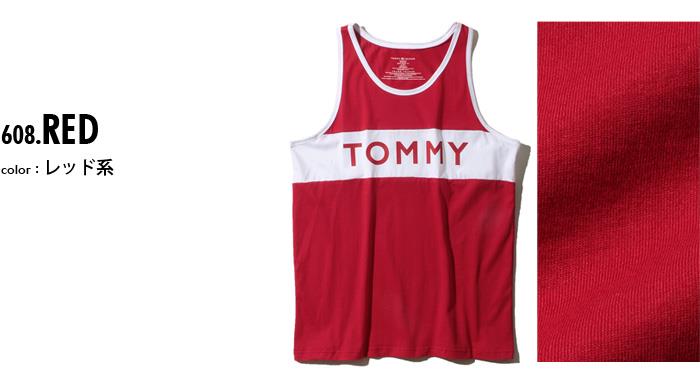 【WEB限定価格】ブランドセール 大きいサイズ メンズ TOMMY HILFIGER トミーヒルフィガー ロゴプリント タンクトップ USA直輸入 09t3547