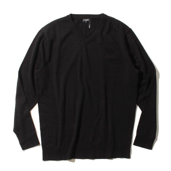 【WEB限定価格】ブランドセール 大きいサイズ メンズ DKNY ダナキャラン Vネック 長袖 セーター USA直輸入 43ms401