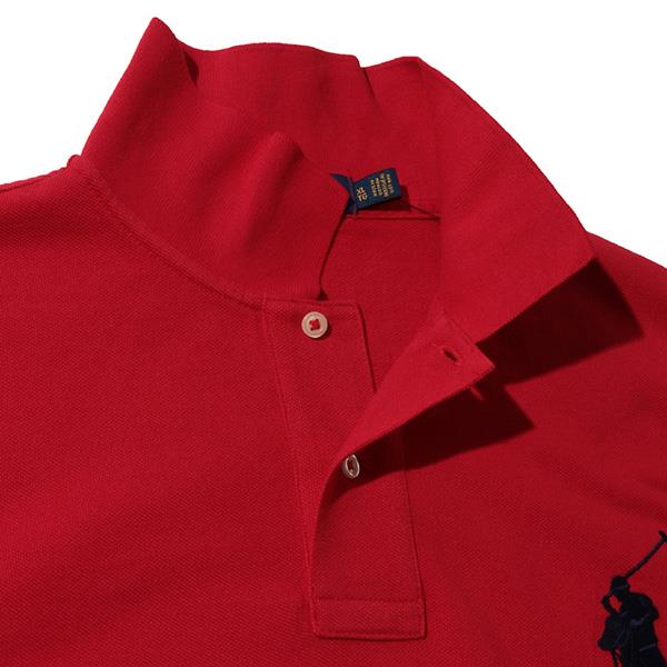 【WEB限定価格】ブランドセール 大きいサイズ メンズ POLO RALPH LAUREN ポロ ラルフローレン ビッグロゴ刺繍 鹿の子 半袖 ポロシャツ USA直輸入 710784003