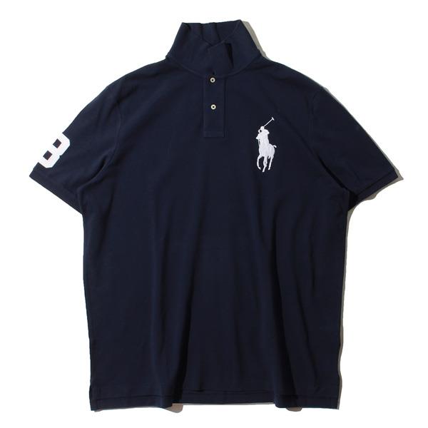 【WEB限定価格】ブランドセール 大きいサイズ メンズ POLO RALPH LAUREN ポロ ラルフローレン ビッグロゴ刺繍 鹿の子 半袖 ポロシャツ USA直輸入 710784003