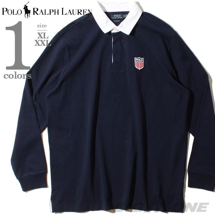 【WEB限定価格】ブランドセール 大きいサイズ メンズ POLO RALPH LAUREN ポロ ラルフローレン 長袖 ラガーシャツ ポロシャツ USA直輸入 710781173