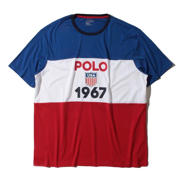 【WEB限定価格】ブランドセール 大きいサイズ メンズ POLO RALPH LAUREN ポロ ラルフローレン プリント 半袖 Tシャツ USA直輸入 710781280