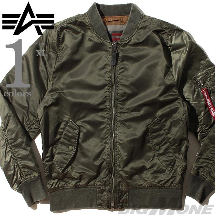 【WEB限定価格】ブランドセール 大きいサイズ メンズ ALPHA INDUSTRIES アルファインダストリーズ MA-1 フライト ジャケット USA直輸入 mjl49001c1