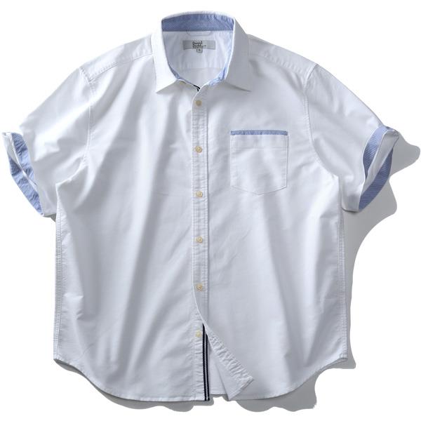 【WEB限定価格】シャツ割 大きいサイズ メンズ DANIEL DODD 半袖 前立て パイピング レギュラー シャツ azsh-200222