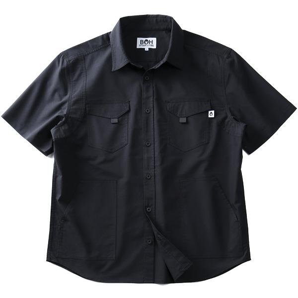 【WEB限定価格】シャツ割 大きいサイズ メンズ BH ビィエイチ 半袖 ストレッチ デザイン シャツ bh-sh200217