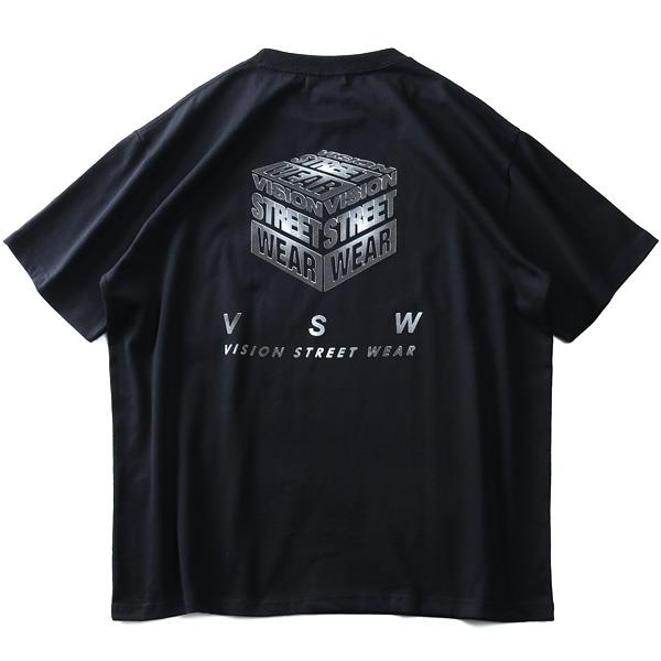 大きいサイズ メンズ VISION STREET WEAR メタルロゴ プリント 半袖 Tシャツ 0504113