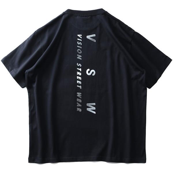 大きいサイズ メンズ VISION STREET WEAR メタルロゴ プリント 半袖 Tシャツ 0504114