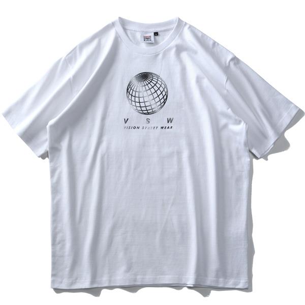 大きいサイズ メンズ VISION STREET WEAR メタルロゴ プリント 半袖 Tシャツ 0504114