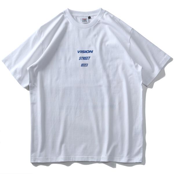 大きいサイズ メンズ VISION STREET WEAR スプラッシュ プリント 半袖 Tシャツ 0504115