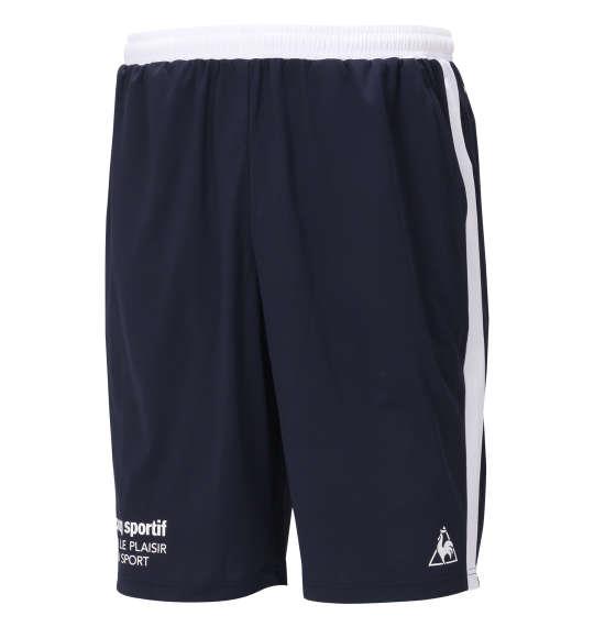 大きいサイズ メンズ LE COQ SPORTIF クーリスト ドライ ニット ハーフパンツ ネイビー 1274-0271-1 2L 3L 4L 5L 6L