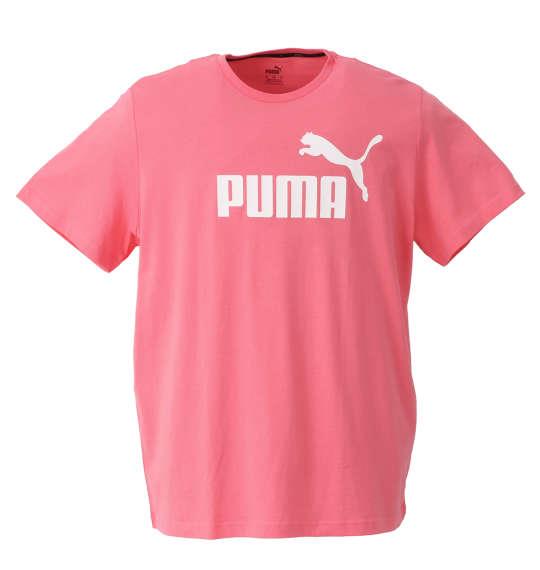 大きいサイズ メンズ PUMA エッセンシャル ロゴ 半袖 Tシャツ バブルガム 1278-0260-3 2XL 3XL 4XL 5XL 6XL