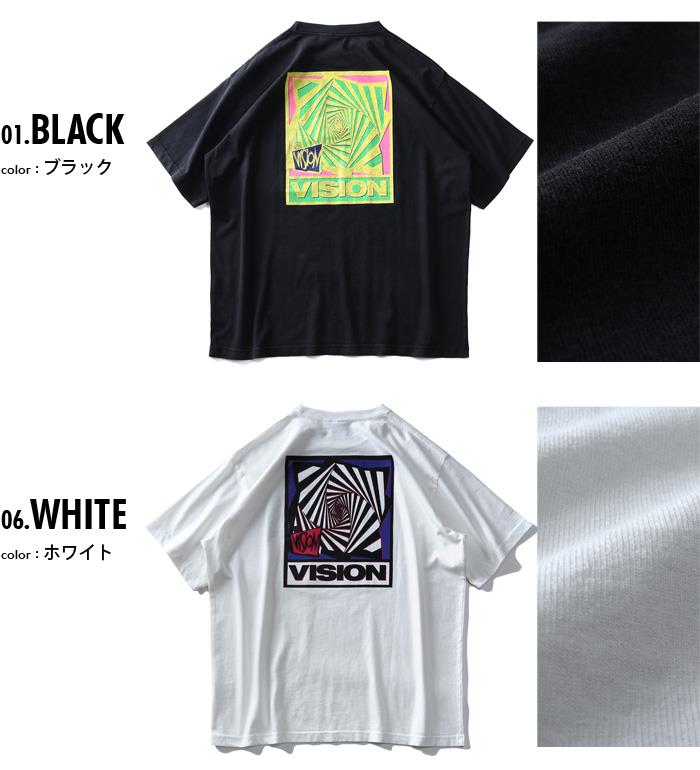 大きいサイズ メンズ VISION STREET WEAR プリント 半袖 Tシャツ 0504111