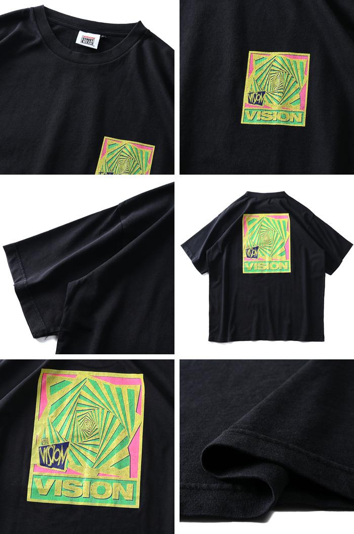 大きいサイズ メンズ VISION STREET WEAR プリント 半袖 Tシャツ 0504111