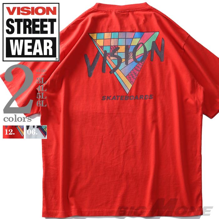 大きいサイズ メンズ VISION STREET WEAR プリント 半袖 Tシャツ 0504112