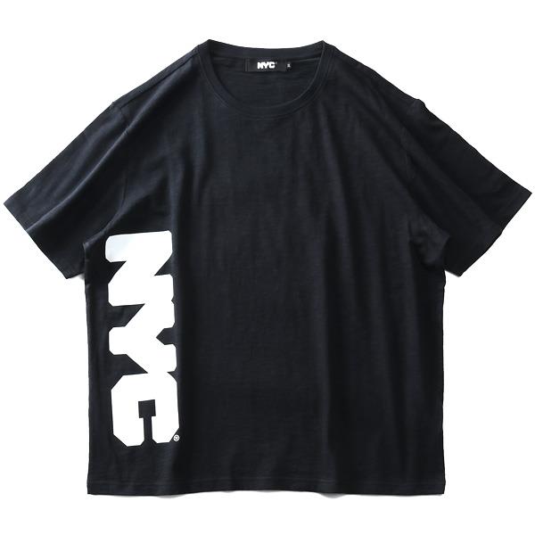 【WEB限定価格】大きいサイズ メンズ NYC スラブ プリント 半袖 Tシャツ azt-2002106