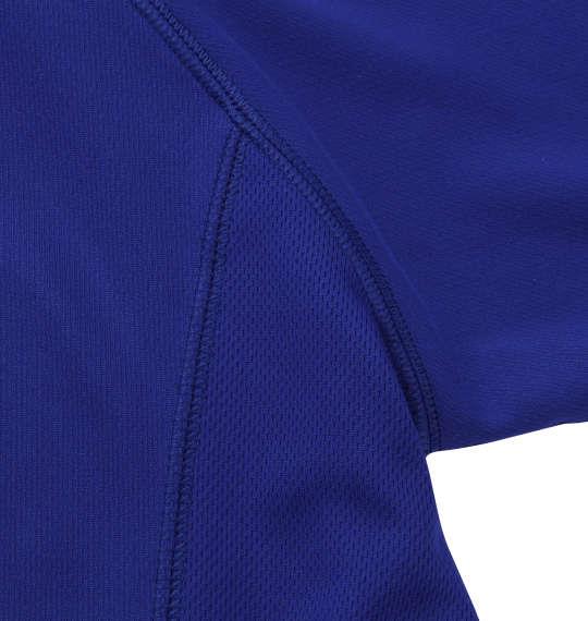 大きいサイズ メンズ Phiten RAKU シャツ SPORTS ドライメッシュ 半袖 Tシャツ ロイヤルブルー × ホワイト 1178-9540-5 3L 4L 5L 6L 8L