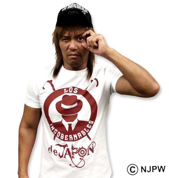 大きいサイズ メンズ 新日本プロレス L・I・J 半袖 Tシャツ ホワイト ホワイト 1278-0540-1 3L 4L 5L 6L 8L