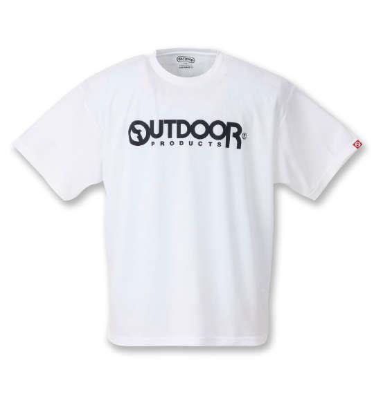 大きいサイズ メンズ OUTDOOR PRODUCTS DRY メッシュ 半袖 Tシャツ ホワイト 1258-0280-1 3L 4L 5L 6L 8L