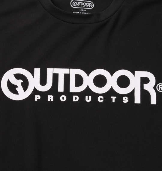 大きいサイズ メンズ OUTDOOR PRODUCTS DRY メッシュ 半袖 Tシャツ ブラック 1258-0280-2 3L 4L 5L 6L 8L