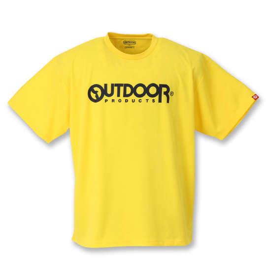 大きいサイズ メンズ OUTDOOR PRODUCTS DRY メッシュ 半袖 Tシャツ イエロー 1258-0280-6 3L 4L 5L 6L 8L
