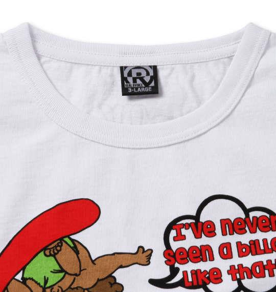 大きいサイズ メンズ RealBvoice DEBESO BANANA 半袖 Tシャツ ホワイト 1278-0595-1 3L 4L 5L 6L