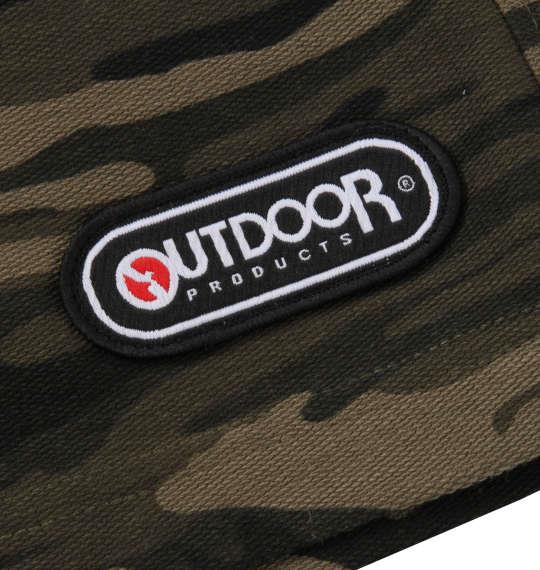 大きいサイズ メンズ OUTDOOR PRODUCTS インレイ 裏毛 カモフラ柄 ハーフパンツ カーキ 1254-0241-2 3L 4L 5L 6L 8L