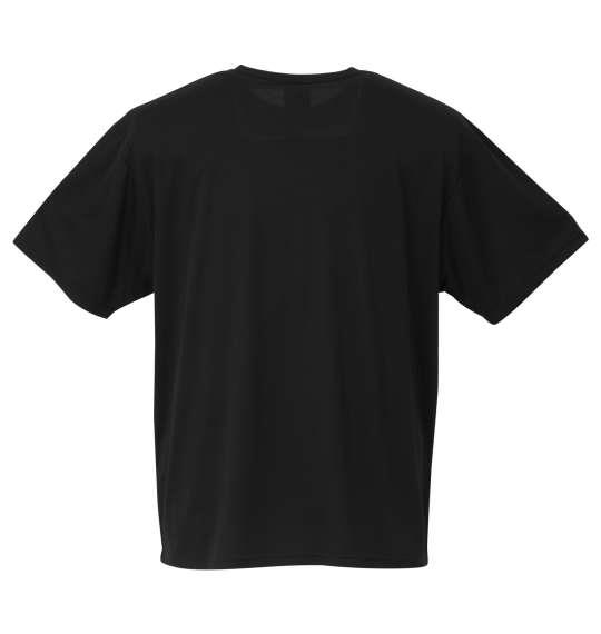 大きいサイズ メンズ NECOBUCHI-SAN DRY ハニカム メッシュ 半袖 Tシャツ ブラック 1258-0520-2 3L 4L 5L 6L