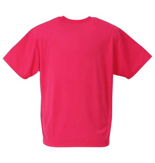 大きいサイズ メンズ NECOBUCHI-SAN DRY ハニカム メッシュ 半袖 Tシャツ ピンク 1258-0521-2 3L 4L 5L 6L