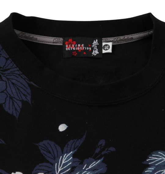 大きいサイズ メンズ 絡繰魂抜刀娘 葵鸞の精 半袖 Tシャツ ブラック 1258-0553-1 3L 4L 5L 6L