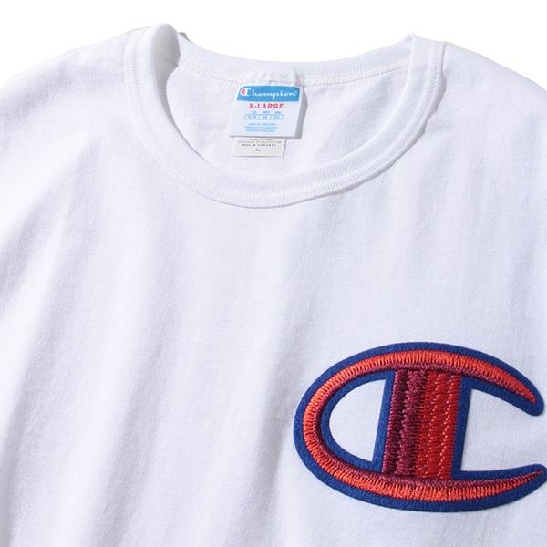 【WEB限定価格】ブランドセール 大きいサイズ メンズ Champion チャンピオン ビッグロゴ刺繍 半袖 Tシャツ USA直輸入 gt19-y07981