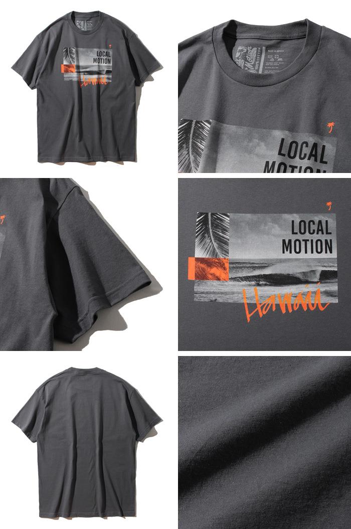 【WEB限定価格】【lo0511】ブランドセール 大きいサイズ メンズ LOCAL MOTION ローカルモーション 半袖 プリント Tシャツ USA直輸入 smt17317