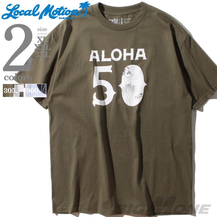 【WEB限定価格】【lo0511】ブランドセール 大きいサイズ メンズ LOCAL MOTION ローカルモーション 半袖 プリント Tシャツ USA直輸入 smt17404