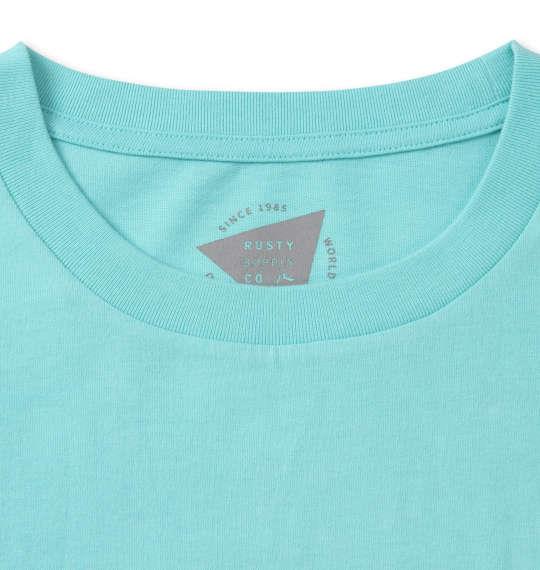 大きいサイズ メンズ RUSTY プリント 半袖 Tシャツ ミント 1268-0273-1 3L 4L 5L 6L 8L