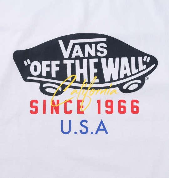 大きいサイズ メンズ VANS OTW USA 半袖 Tシャツ ホワイト 1278-0566-1 3L 4L 5L 6L