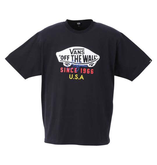 大きいサイズ メンズ VANS OTW USA 半袖 Tシャツ ネイビー 1278-0566-2 3L 4L 5L 6L