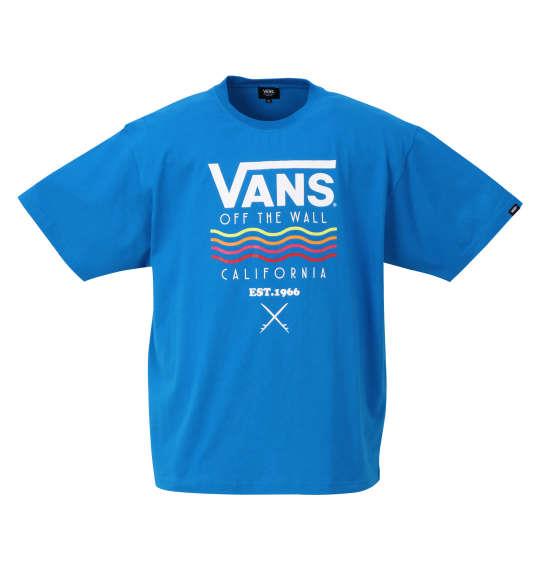大きいサイズ メンズ VANS Wave&Surf 半袖 Tシャツ ターコイズ 1278-0567-1 3L 4L 5L 6L