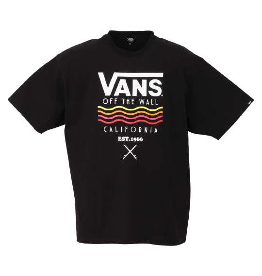 大きいサイズ メンズ VANS Wave&Surf 半袖 Tシャツ ブラック 1278-0567-2 3L 4L 5L 6L