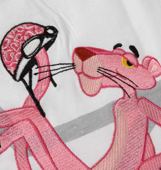 大きいサイズ メンズ PINK PANTHER × FLAGSTAFF 半袖 Tシャツ ホワイト 1278-0228-1 3L 4L 5L 6L 8L