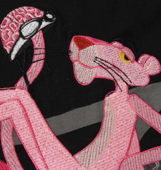 大きいサイズ メンズ PINK PANTHER × FLAGSTAFF 半袖 Tシャツ ブラック 1278-0228-2 3L 4L 5L 6L 8L