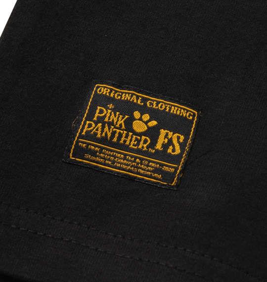 大きいサイズ メンズ PINK PANTHER × FLAGSTAFF 半袖 Tシャツ ブラック 1278-0228-2 3L 4L 5L 6L 8L