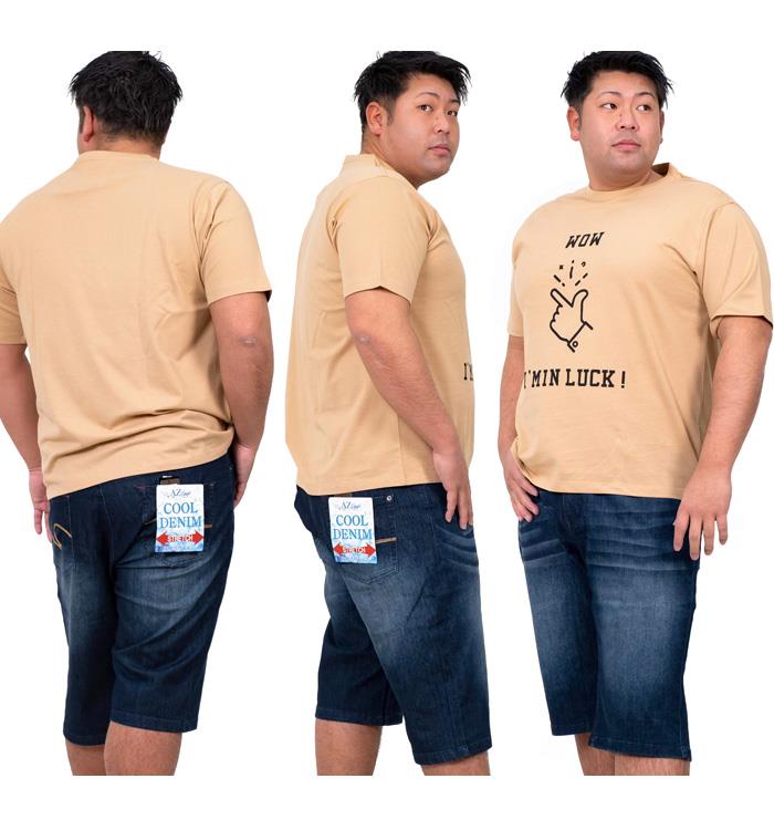 【WEB限定価格】大きいサイズ メンズ DANIEL DODD オーガニック プリント 半袖 Tシャツ WOW azt-200259