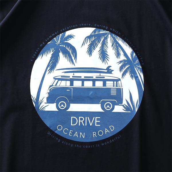 【WEB限定価格】大きいサイズ メンズ DANIEL DODD オーガニック プリント 半袖 Tシャツ DRIVE azt-200265