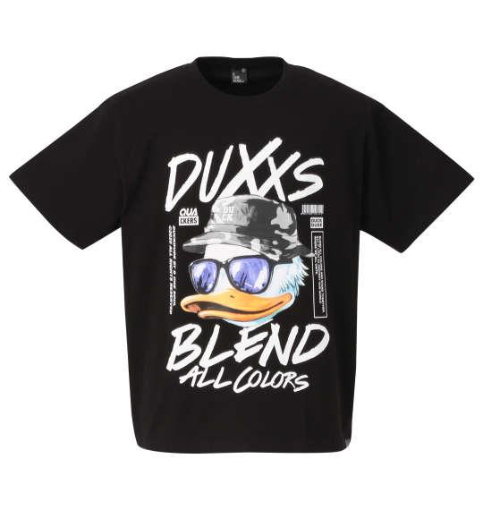 大きいサイズ メンズ b-one-soul DUCK DUDE DXXS フェイス 半袖 Tシャツ ブラック 1258-0516-2 3L 4L 5L 6L