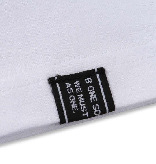 大きいサイズ メンズ b-one-soul ハンドペイントロゴ 半袖 Tシャツ ホワイト 1258-0518-1 3L 4L 5L 6L