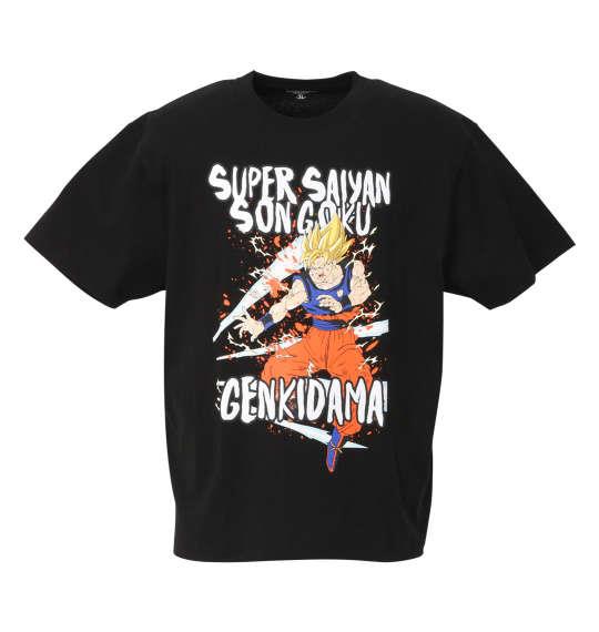 大きいサイズ メンズ DRAGONBALL Z 超サイヤ人孫悟空元気玉 半袖 Tシャツ ブラック 1278-0243-2 3L 4L 5L 6L